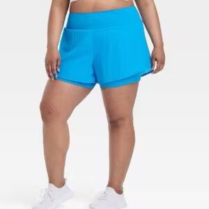 NEW All In Motion Blue Athletic‎ Shorts